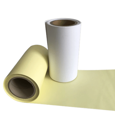 Clay-Coated Kraft (CCK) Release Paper - White and Yellow rolls