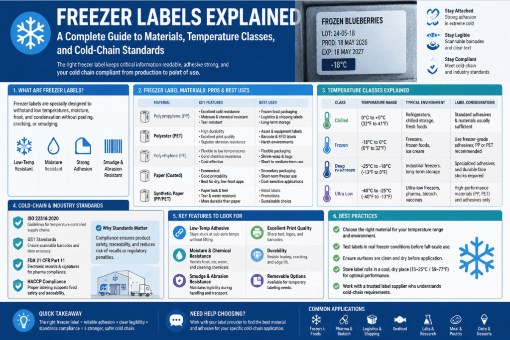 Freezer Labels Explained: A Complete Guide to Materials, Temperature ...