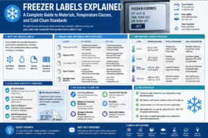Freezer Labels Explained A Complete Guide to Materials, Temperature Classes, and Cold-Chain Standards