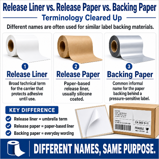 Release Liner vs. Release Paper vs. Backing PaperTerminology Cleared Up