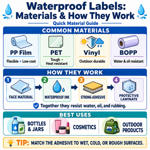 Waterproof Labels: Materials & How They Work