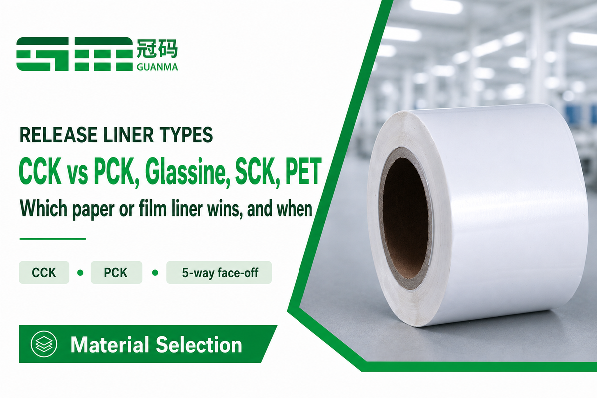 CCK vs PCK, Glassine, SCK & PET: Which Release Liner Wins When — Guanma