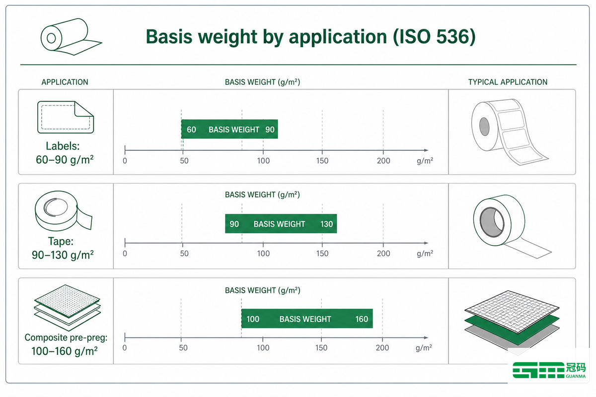 Choosing Basis Weight and Caliper for Labels, Tape, and Composites — Guanma