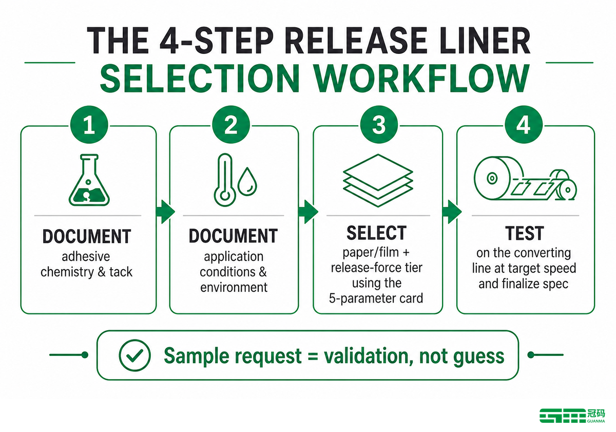Choosing the Right Release Liner: A 4-Step Workflow — Guanma
