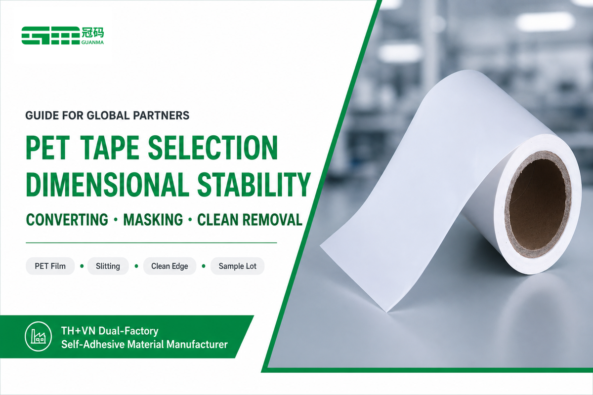 PET Tape: Dimensional Stability and Clean Converting — Guanma