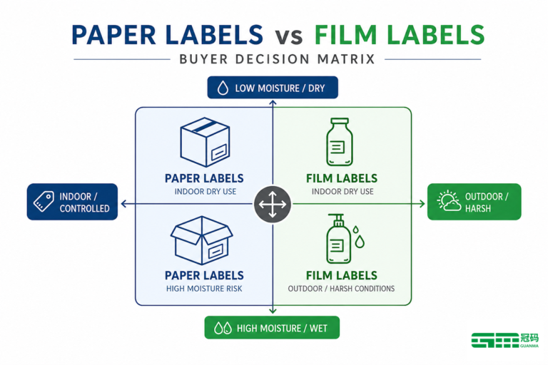 Paper Labels vs Film Labels: Face Stock Guide