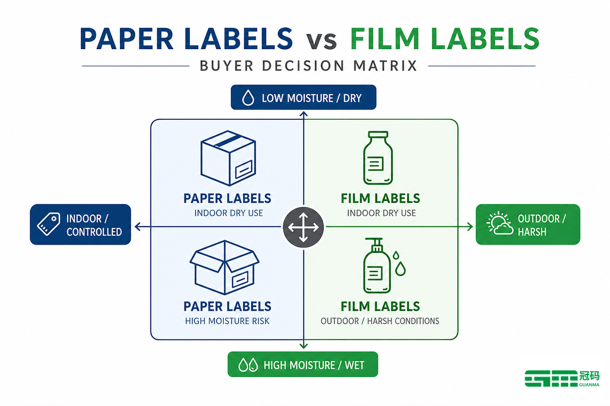 Paper Labels vs Film Labels: Face Stock Guide