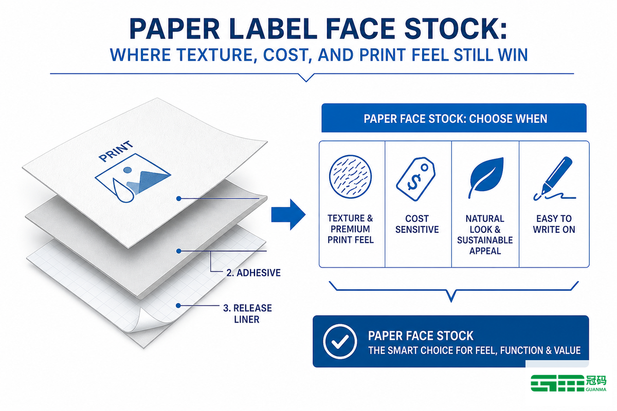Paper Label Face Stock: Where Texture, Cost, and Print Feel Still Win — Guanma