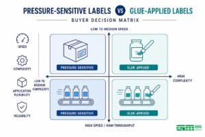 Pressure Sensitive vs Glue-Applied Labels: 2026 Product Fit Guide