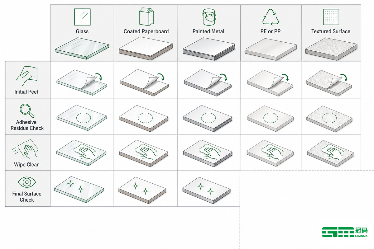 Run the 5-Surface Check Before Choosing a Removable Label - Guanma