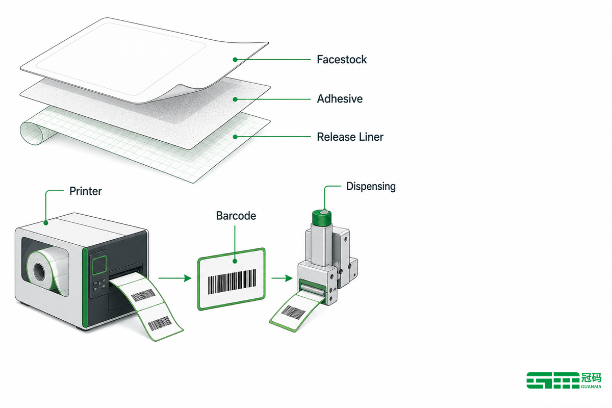 Facestock, Release Liner, and Printing: The Construction Choices Behind a Usable Removable Label - Guanma