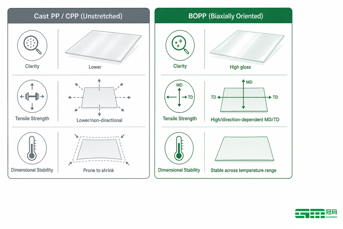 BOPP vs. Plain Polypropylene: Why 