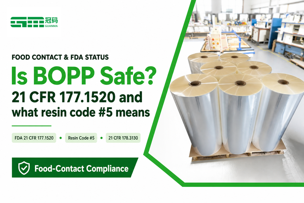 Is BOPP Safe? Food Contact, FDA Status, and What Resin Code #5 Means — Guanma
