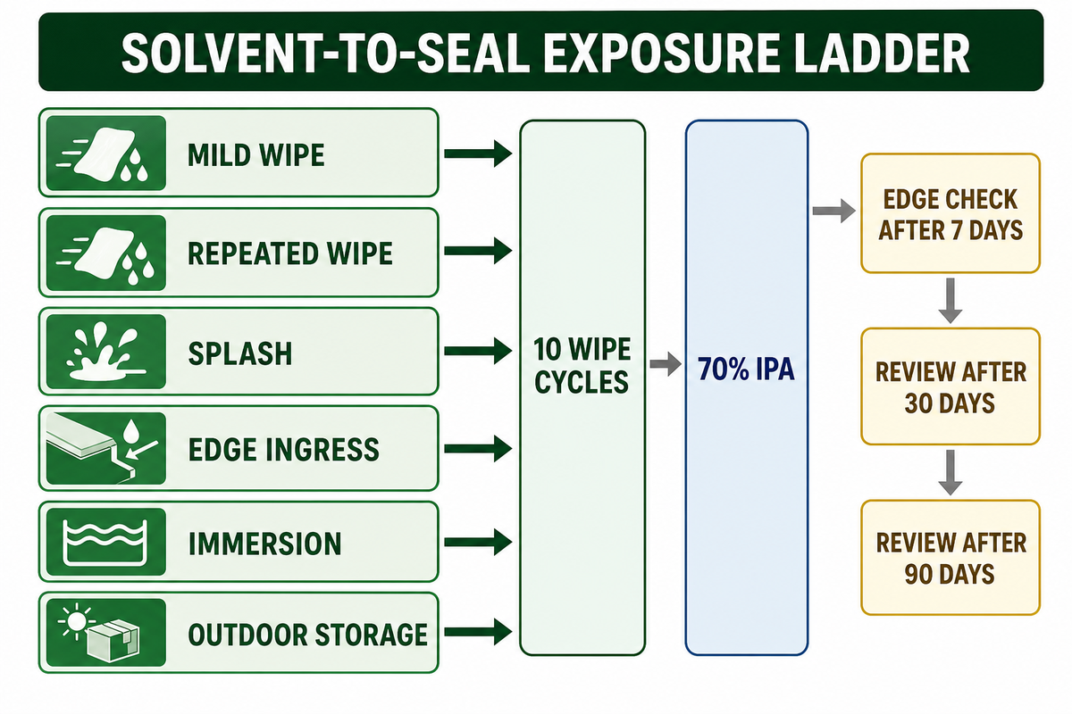 Use the Solvent-to-Seal Exposure Ladder — Guanma