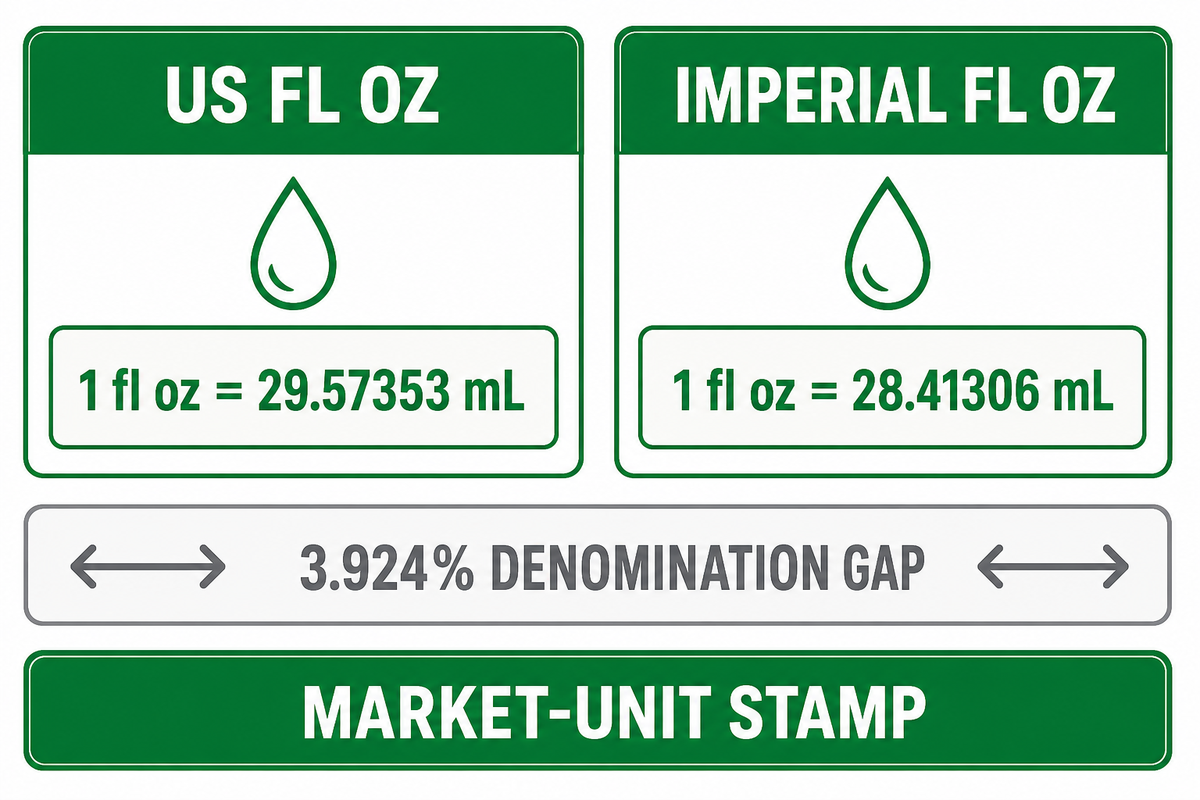 US vs Imperial fluid ounces: use the Fluid-Ounce Market-Unit Stamp — Guanma