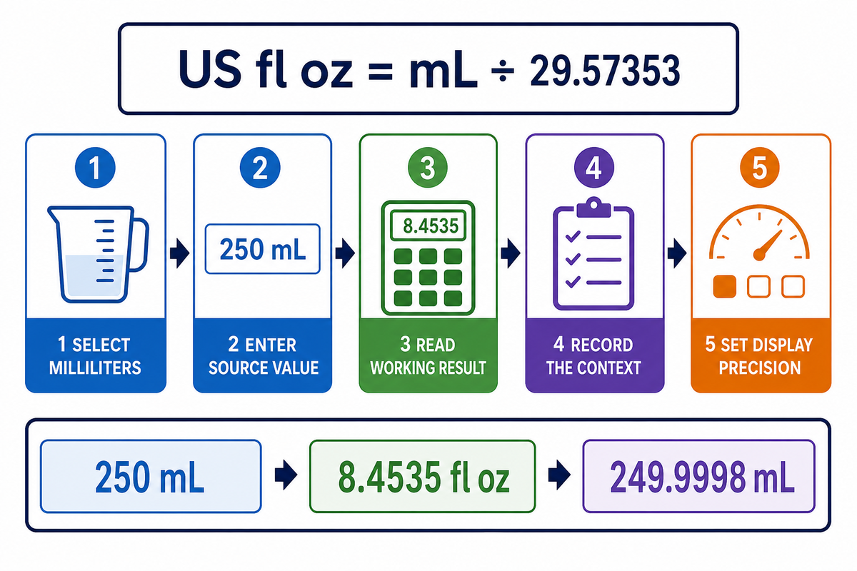 Convert mL back to fl oz on the same page — Guanma