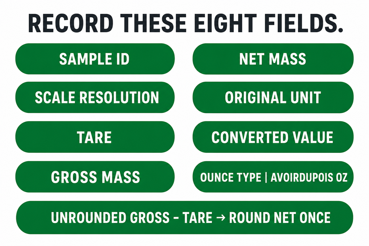 How to record a label-sample mass — Guanma