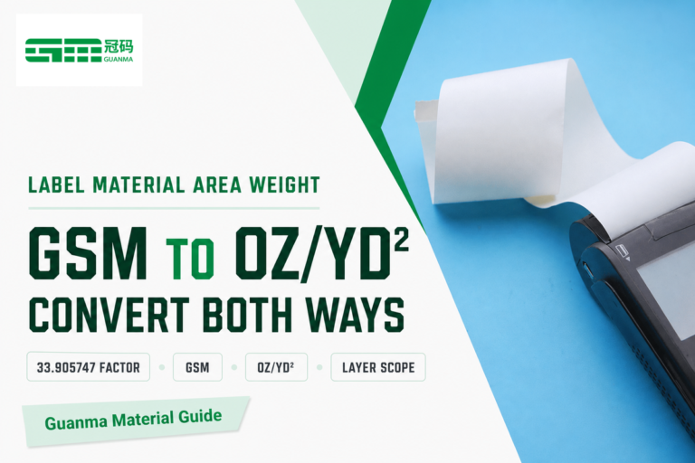 GSM to Ounce Converter: oz/yd² for Label Materials