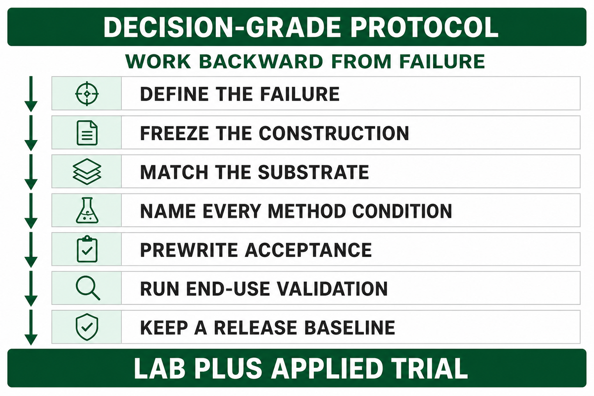Build a Decision-Grade Label Qualification Protocol — Guanma