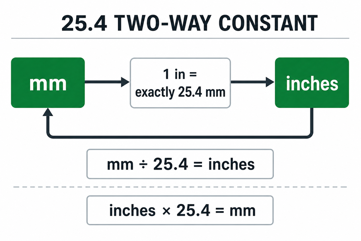 How do you convert mm to inches? — Guanma