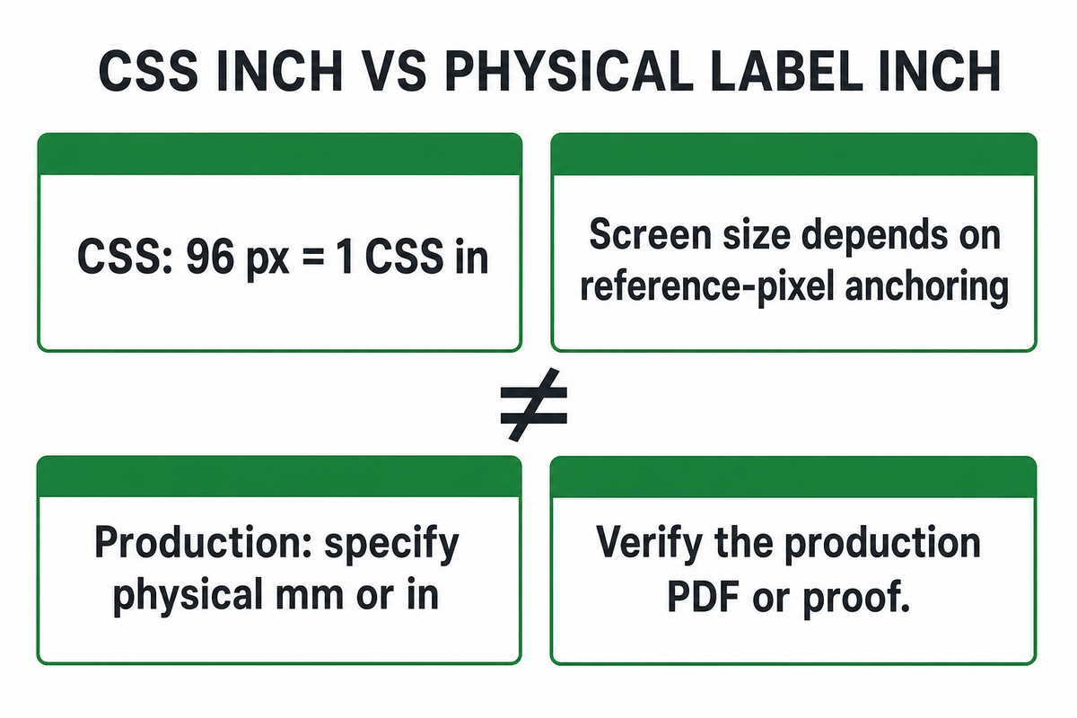 Why 96 pixels is not a physical one-inch label specification — Guanma