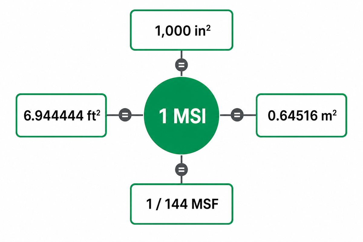 What does MSI mean in label stock?