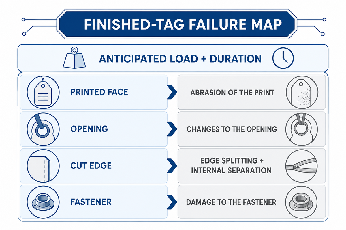 Finished-Tag Failure Map: inspect the whole assembly — Guanma