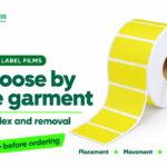 most stable self-adhesive label film for fabrics?