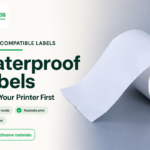 Which label material is most durable and waterproof for label printers?