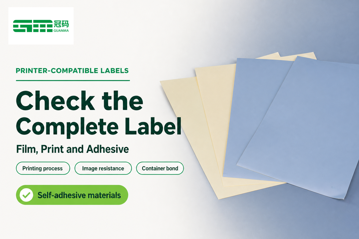 Water-resistant film can remain intact while the printed image or adhesive fails (UL construction guidance).